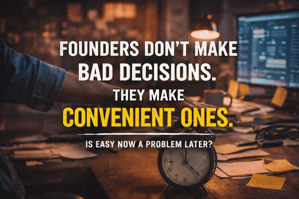 bad decisions founders make